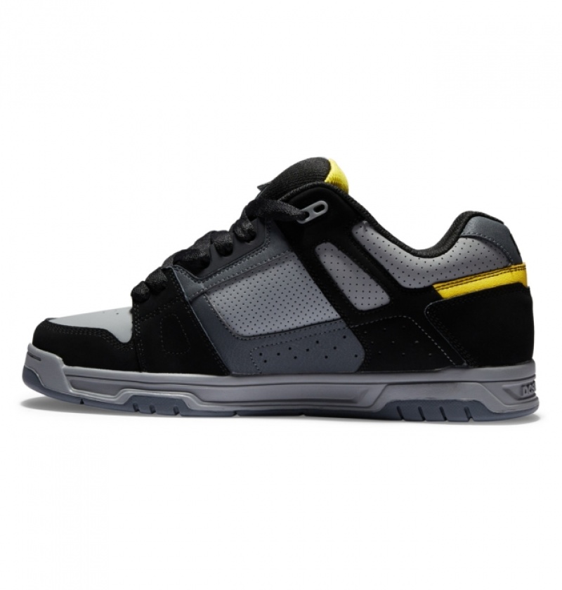 Basket DC Stag Grise Noir Jaune Homme | DQE-5038122