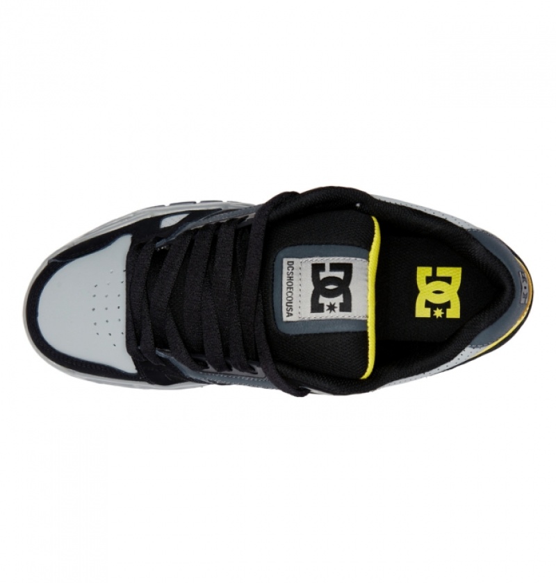 Basket DC Stag Grise Noir Jaune Homme | DQE-5038122