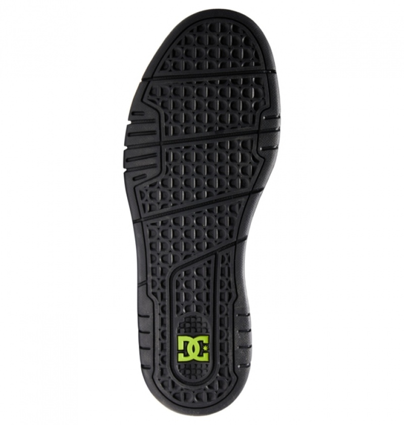 Basket DC Stag Noir Grise Vert Homme | DFG-7858903