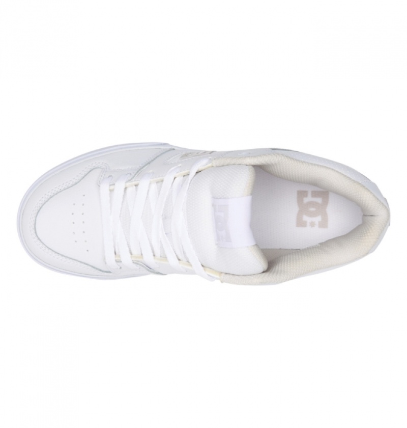 Basket DC Pure MID Mid-Top Blanche Grise Homme | LVV-6594286