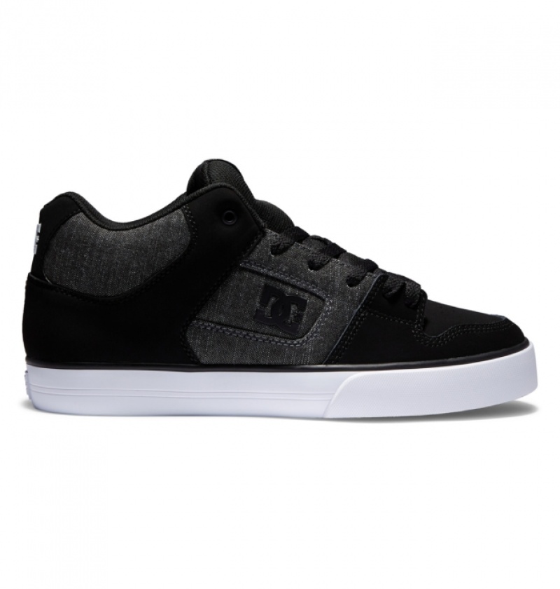 Basket DC Pure MID Mid-Top Noir Homme | TOA-1873297