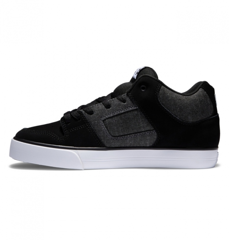 Basket DC Pure MID Mid-Top Noir Homme | TOA-1873297