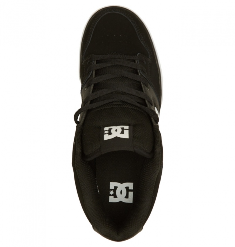 Basket DC Pure MID Mid-Top Noir Blanche Homme | QXK-2437900