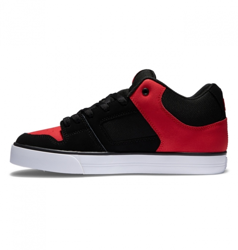 Basket DC Pure MID Mid-Top Noir Rouge Homme | YNL-8700483