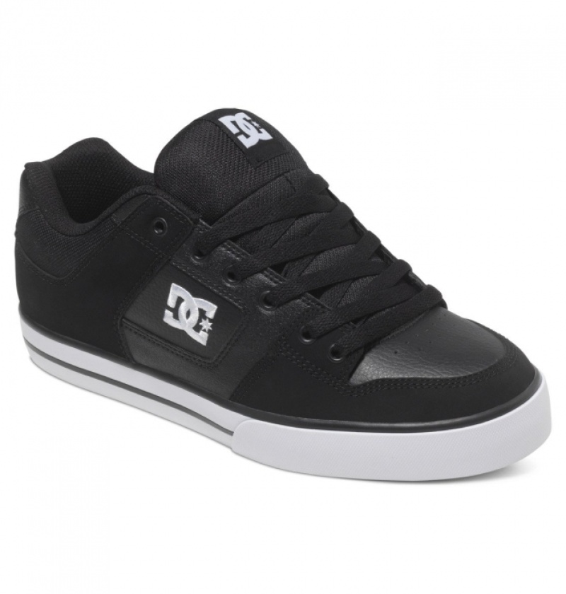 Basket DC Pure Noir Blanche Homme | UYS-4846707