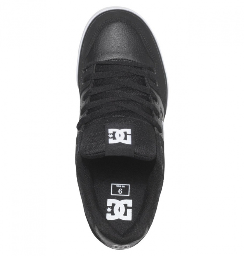 Basket DC Pure Noir Blanche Homme | UYS-4846707