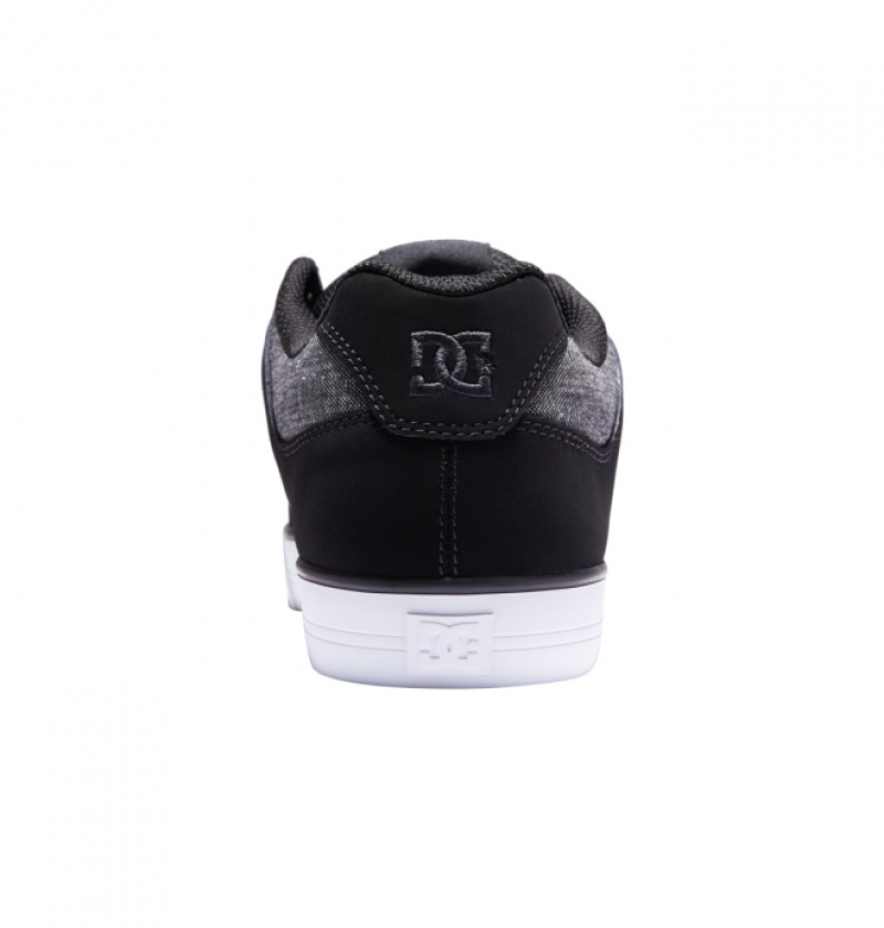 Basket DC Pure Noir Grise Homme | PHM-0887512