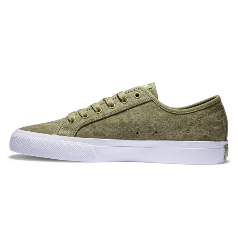 Basket DC Manual Textile Vert Olive Homme | XCD-3117390