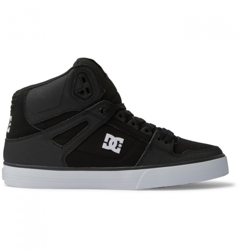 Basket DC Pure High-Top Noir Blanche Homme | DEX-2024212