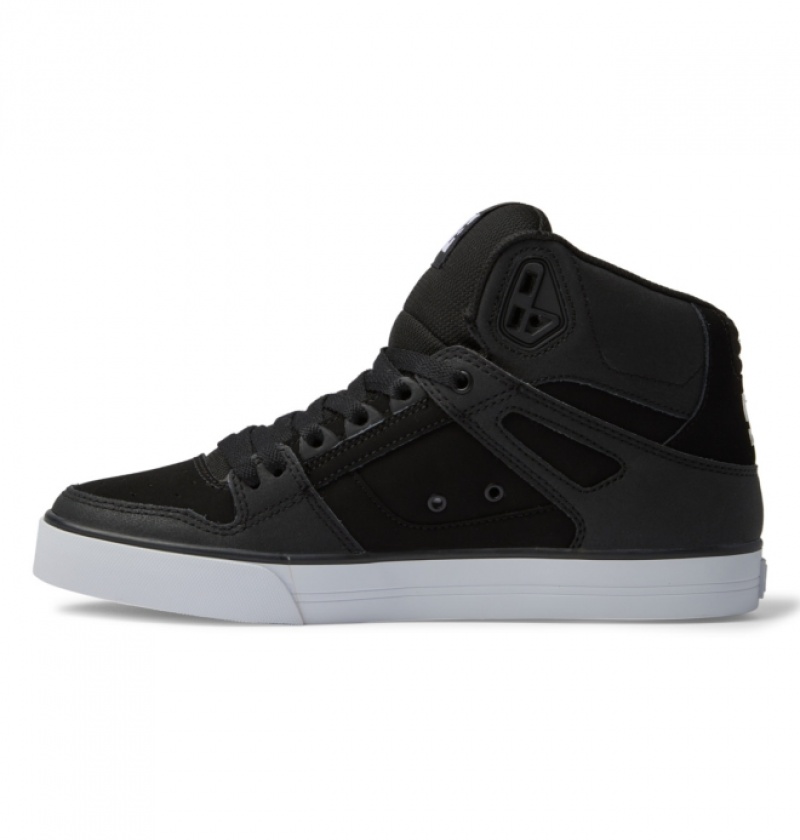 Basket DC Pure High-Top Noir Blanche Homme | DEX-2024212