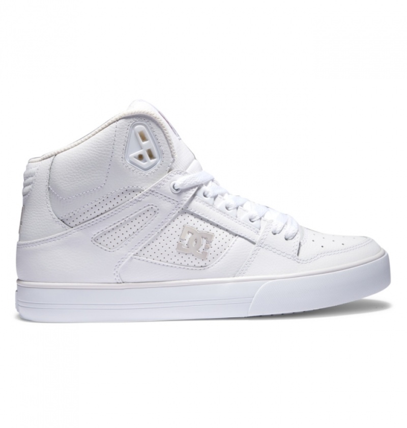 Basket DC Pure High-Top Blanche Grise Homme | JYV-3266162