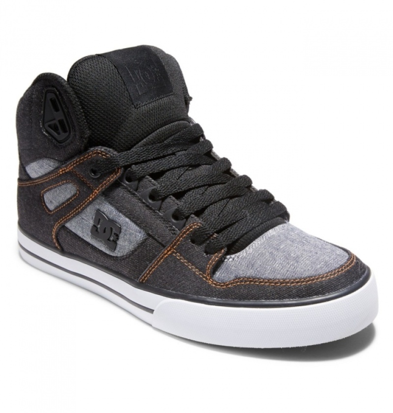 Basket DC Pure High-Top Noir Homme | OTI-0969709