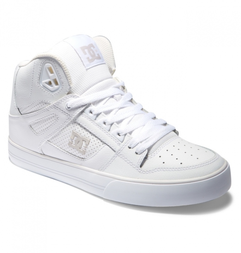 Basket DC Pure High-Top Blanche Grise Homme | JYV-3266162