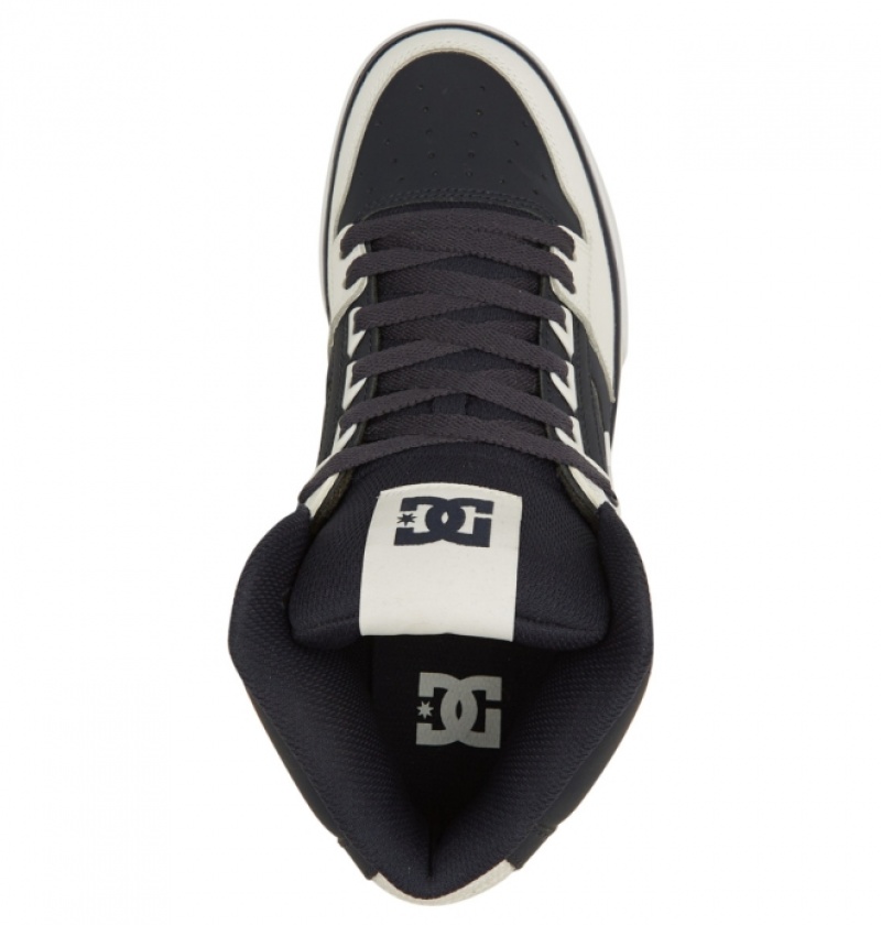 Basket DC Pure High-Top Bleu Marine Blanche Homme | WPS-5033687