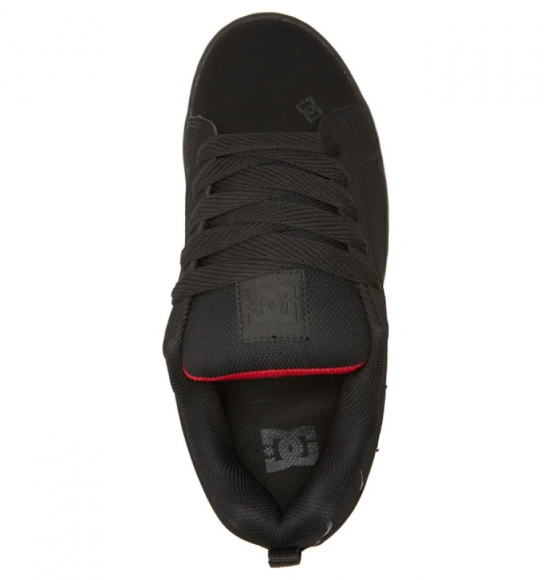 Basket DC Court Graffik Noir Rouge Homme | CLV-2203513