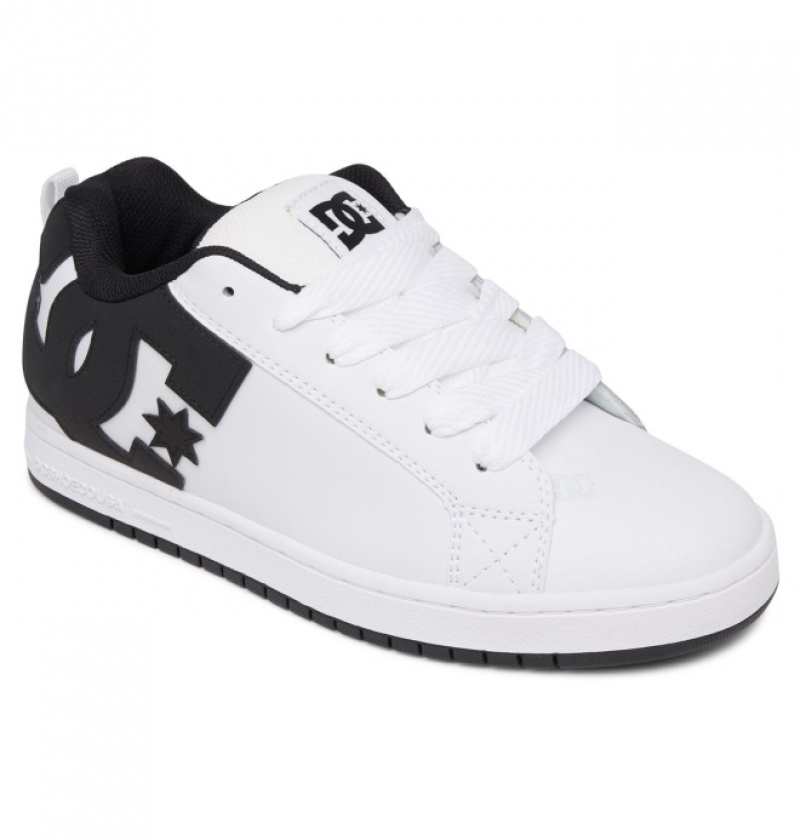 Basket DC Court Graffik Blanche Noir Homme | VWT-0688897