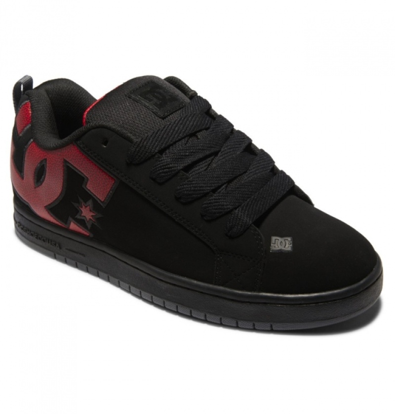 Basket DC Court Graffik Noir Rouge Homme | TPU-6628380