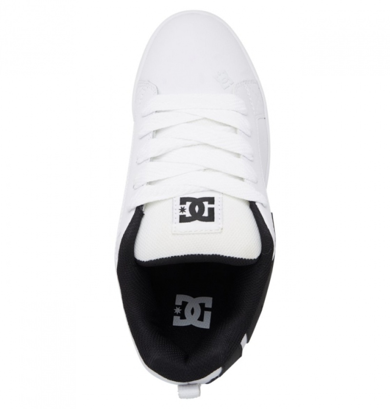 Basket DC Court Graffik Blanche Noir Homme | VWT-0688897