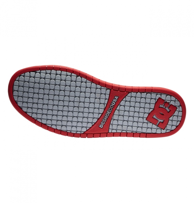 Basket DC Court Graffik Blanche Grise Rouge Homme | FFF-3003859