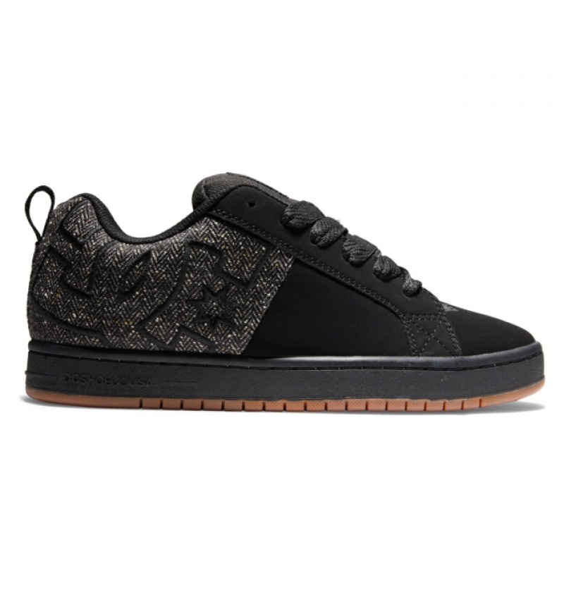 Basket DC Court Graffik Noir Homme | YWH-8461194