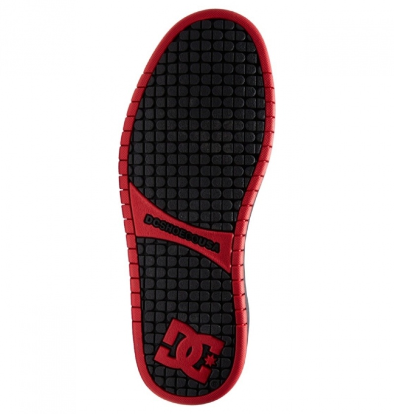 Basket DC Court Graffik Noir Grise Rouge Homme | FFT-5118975