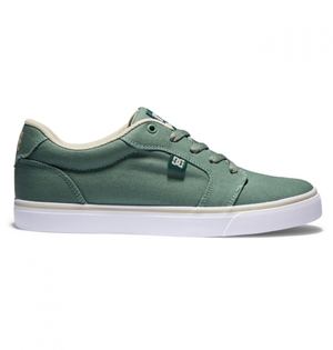 Basket DC Anvil Tela Vert Blanche Homme | QRA-4559776