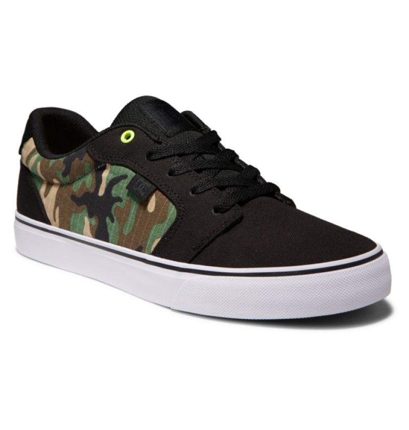 Basket DC Anvil Tela Noir Camouflage Homme | RHB-9300888