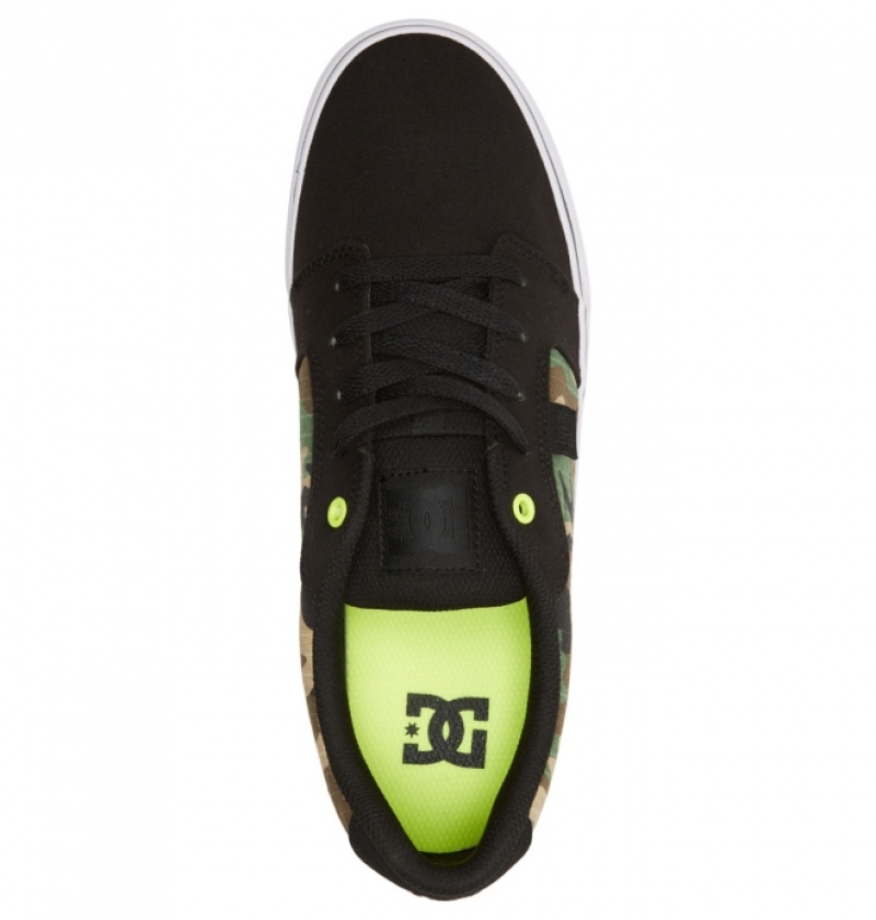 Basket DC Anvil Tela Noir Camouflage Homme | RHB-9300888