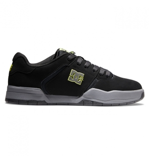 Basket DC Central Noir Grise Vert Homme | ZFX-0970746