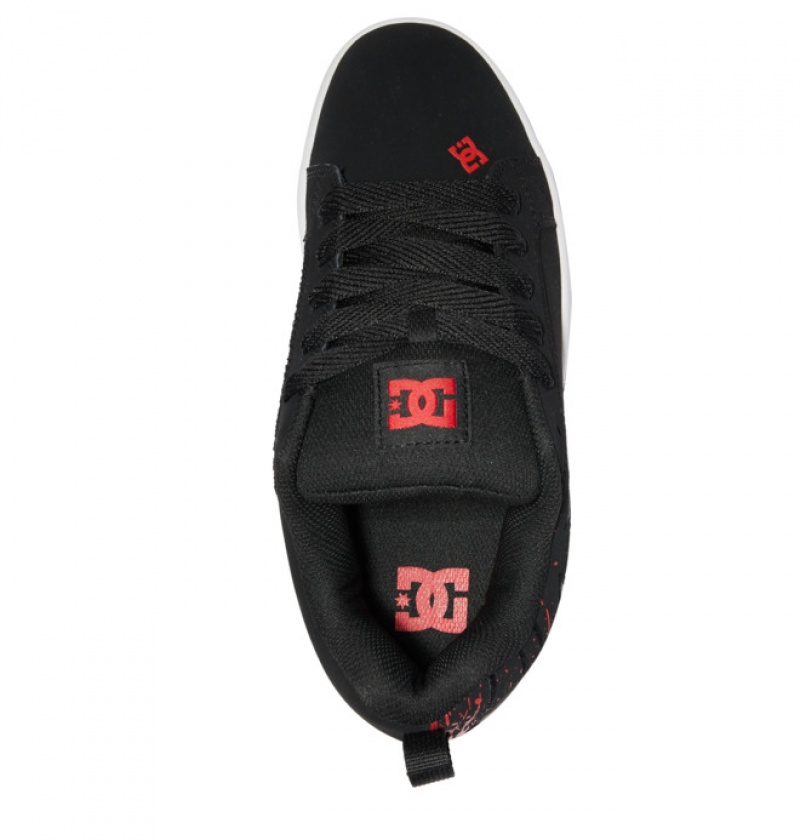 Basket DC Court Graffik Noir Rouge Homme | YLB-6319498