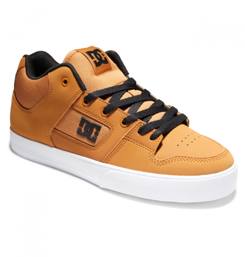 Basket DC Pure MID Marron Noir Homme | ACI-3287440