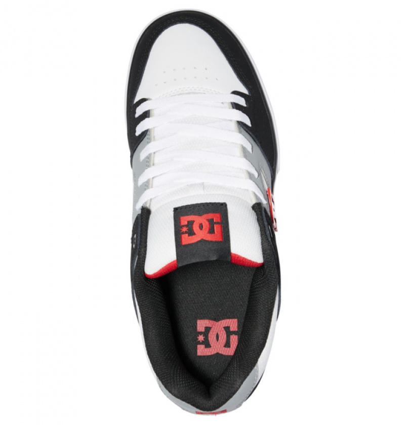 Basket DC Pure Noir Blanche Grise Homme | GQQ-0890986