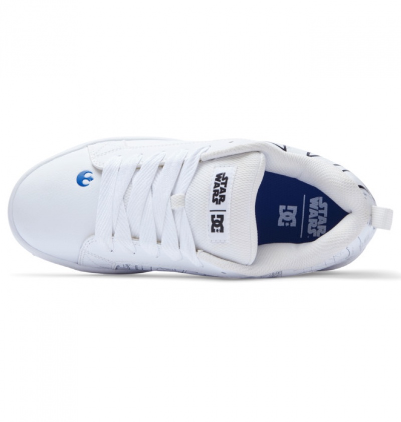 Basket DC Star Wars Court Graffik Blanche Bleu Homme | PUJ-0684880