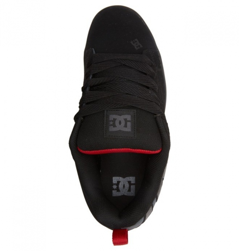 Basket DC Court Graffik Noir Grise Rouge Homme | EFD-7665309