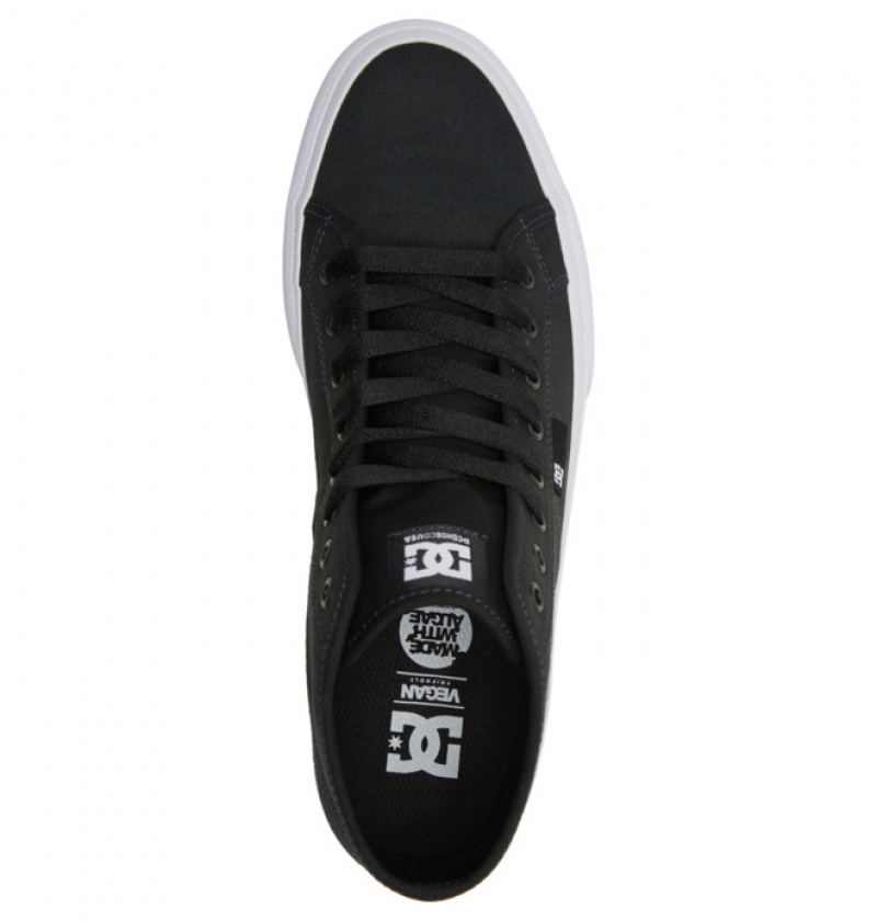 Basket DC Manual HI Tela High Tops RIPSTOP Noir Homme | JJE-5826836