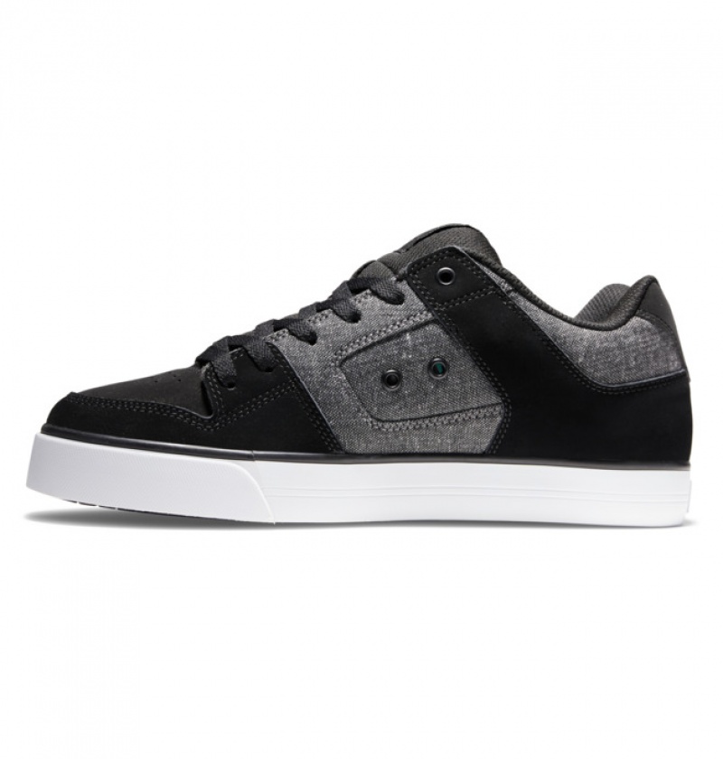 Basket DC Pure Noir Grise Noir Homme | HCU-4121724