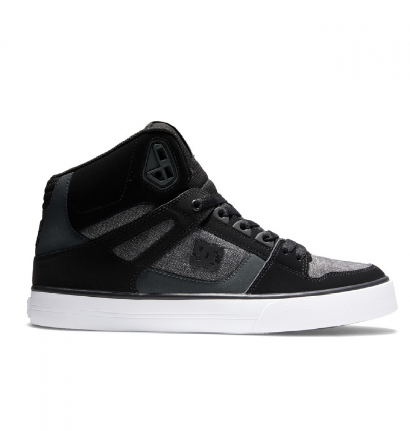 Basket DC Pure High Tops Noir Homme | TCT-5267062