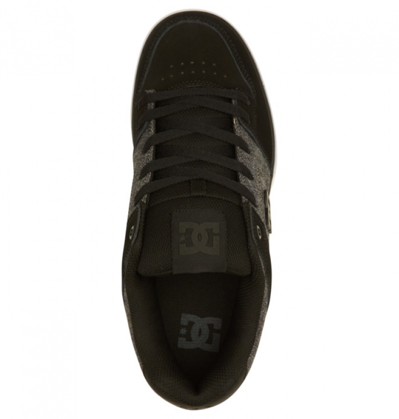 Basket DC Pure Noir Grise Noir Homme | HCU-4121724