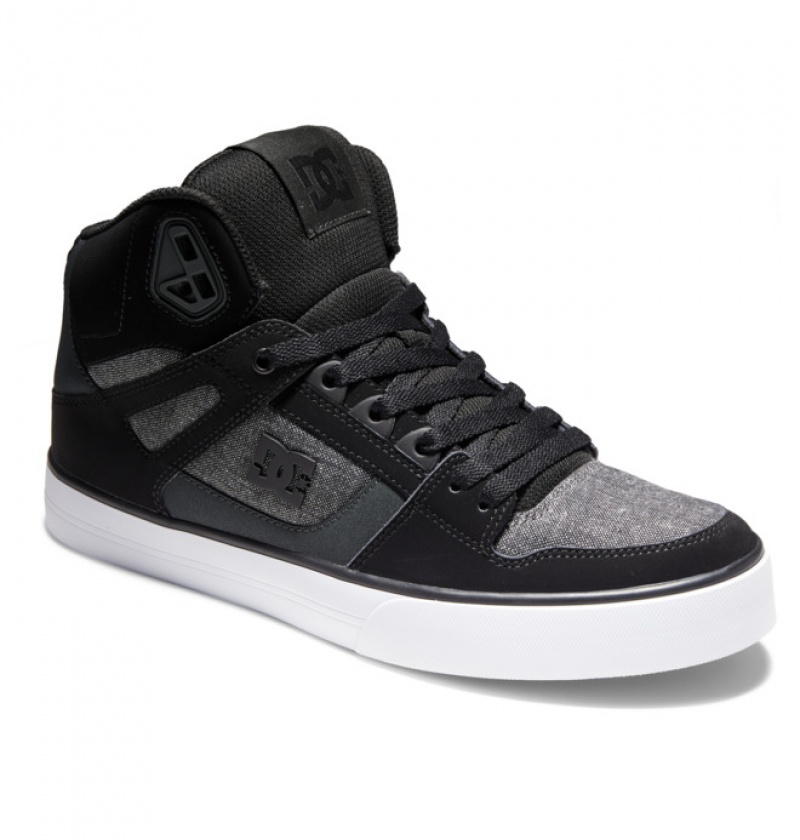 Basket DC Pure High Tops Noir Homme | TCT-5267062