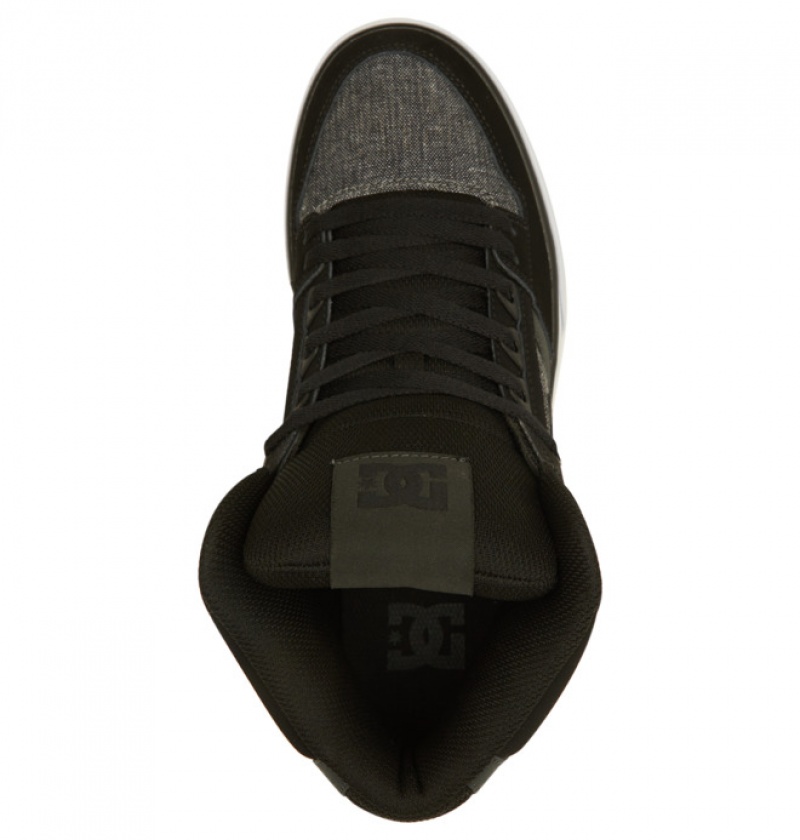 Basket DC Pure High Tops Noir Homme | TCT-5267062