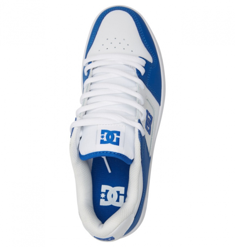 Basket DC Manteca 4 Blanche Bleu Homme | CAG-8281909