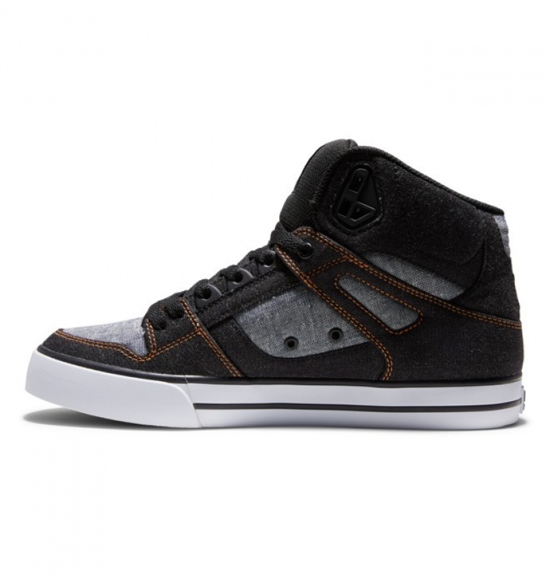 Basket DC Pure High Tops Noir Homme | XNI-7726908