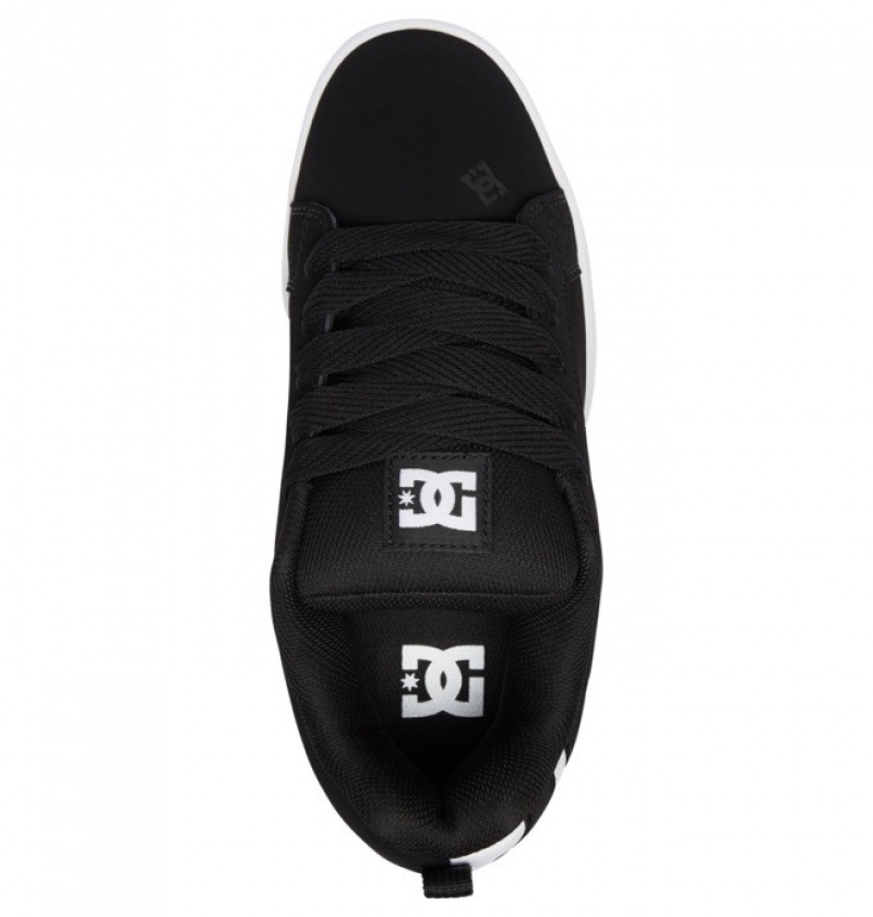 Basket DC Court Graffik Noir Blanche Homme | XZJ-9528454