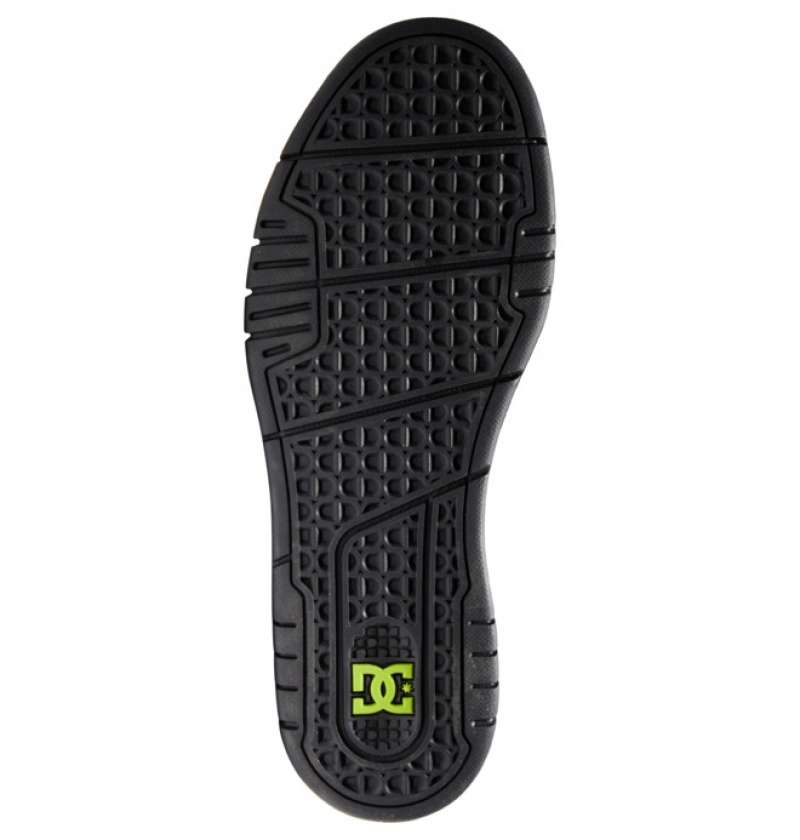 Basket DC Stag Noir Grise Vert Homme | KQH-7671582