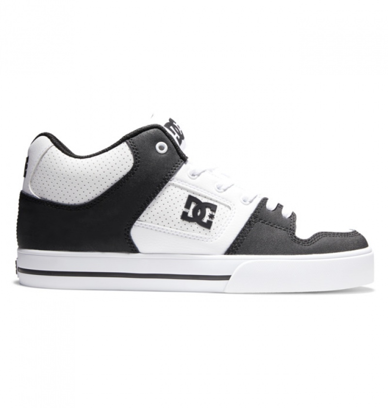 Basket DC Pure MID Blanche Noir Homme | MKJ-9032329