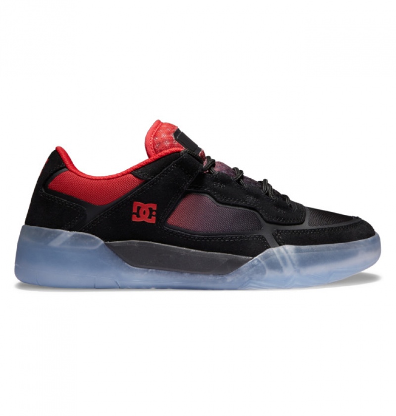 Basket DC Metric Skate Noir Rouge Homme | FWV-5359467