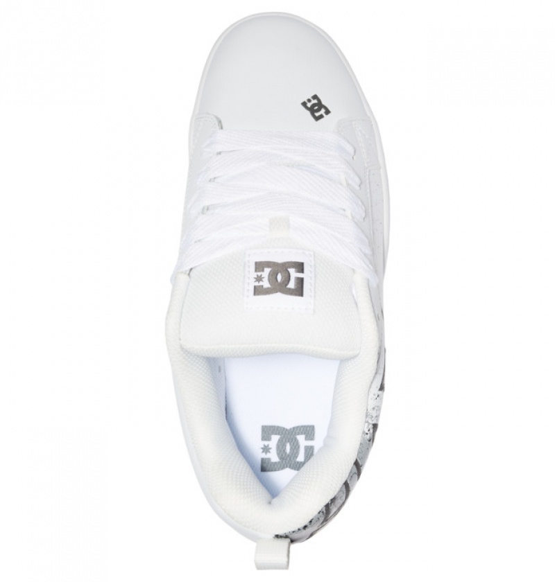 Basket DC Court Graffik Blanche Homme | FCL-0441975