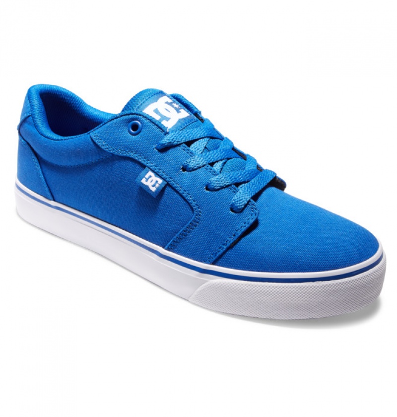 Basket DC Anvil Tela Bleu Blanche Homme | TBC-3595597