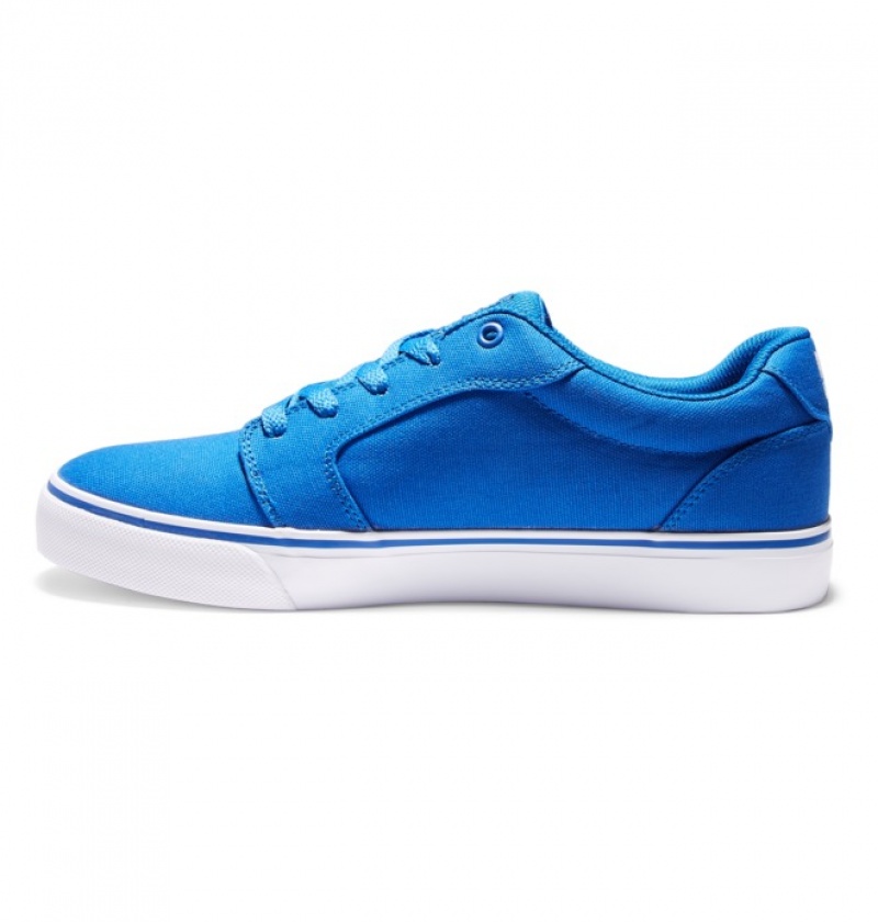 Basket DC Anvil Tela Bleu Blanche Homme | TBC-3595597