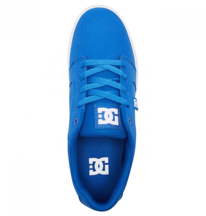 Basket DC Anvil Tela Bleu Blanche Homme | TBC-3595597